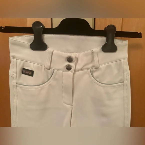 Iago Italia Equestrian Riding Show Breeches, White, Size 22, Great Condition! - Picture 6 of 16